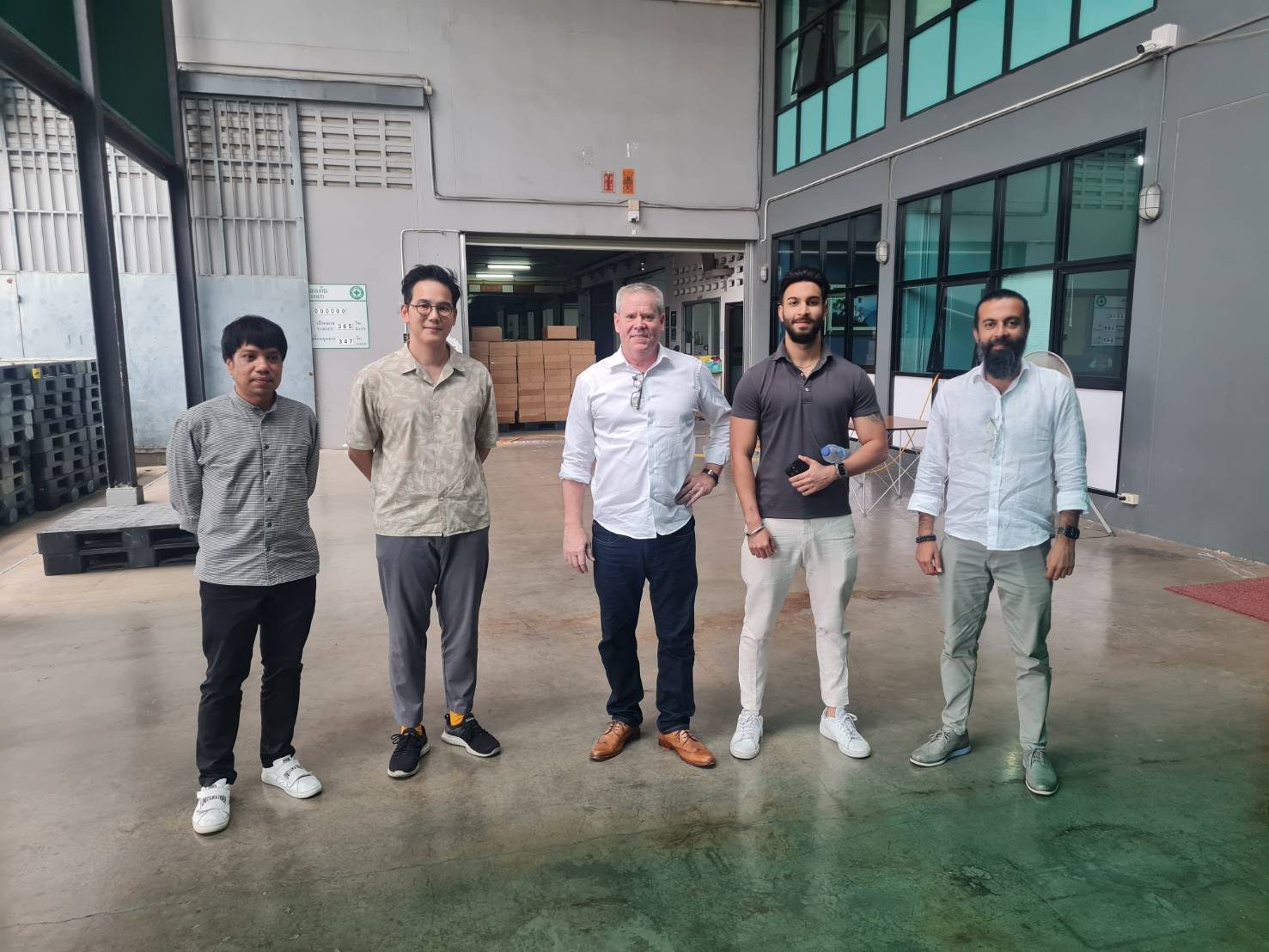Supplier visit with business team